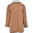 White Shearling Camel Brown Suede Warm Coat Back
