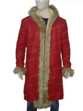 George Santa Claus Shearling Fur Long Coat