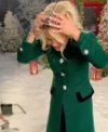 Candace Cameron Bure Christmas Green Wool Coats