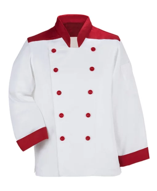 Christmas Chef White and Red Coat