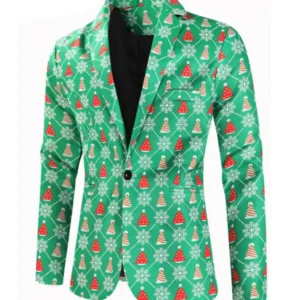 Men Christmas Cat Blazer4