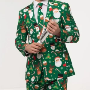 Men Christmas Cat Blazer8