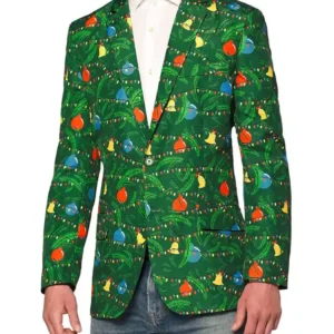 Men Christmas Cat Blazer9