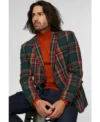 Plaid Christmas Multicolor Blazer