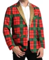 Plaid Christmas Multicolor Blazer4