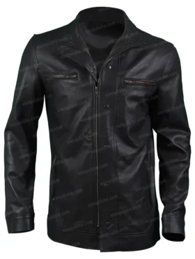 Arrow Slade Wilson Leather Jacket Front