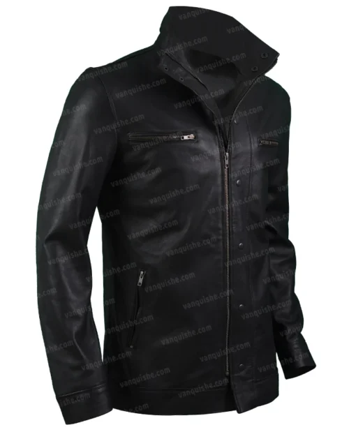 Arrow Slade Wilson Leather Jacket Right