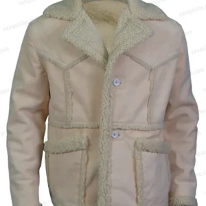 Black Mafia Family BMF Older Meech Fur Shearling Coat Open