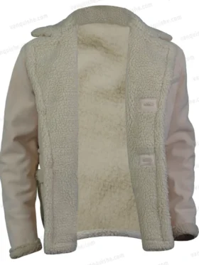 Black Mafia Family BMF Older Meech Fur Shearling Coat Open Front