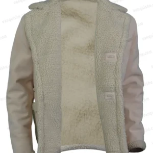 Black Mafia Family BMF Older Meech Fur Shearling Coat Open Front