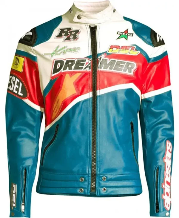 Mens-Biker-Bandit-Nba-Youngboy-Dreamer-Genuine-Leather-Jacket