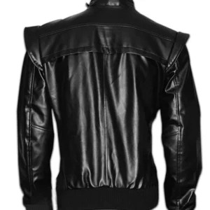 Mens Cobra Kai Karate Kid Black Johnny Lawrence Jacket Back