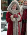 The Christmas Chronicles 2 Mrs. Claus Red Wool Fur Collar Coat