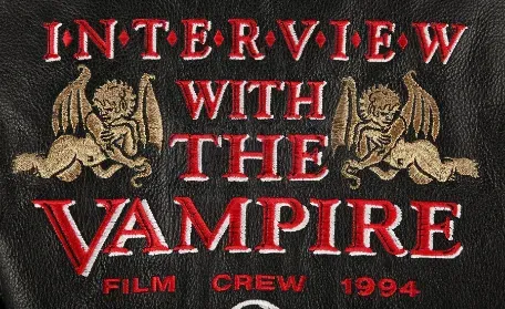 1994 Movie Interview with The Vampire Crew Black Leather Jacket