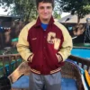All American Maroon Letter Jackets