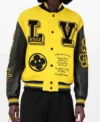 All American Yellow and Black Letter Jacket