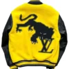 All American Yellow and Black Letter Jacket Back