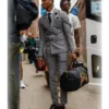 Amerian Footballer Jalen Hurts Multicolor Suit