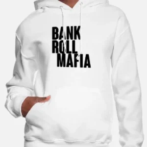 Bank Roll Mafia Pullover Hoodie white