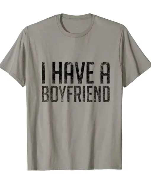 Buy I Have a Boyfriend Cotton Shirt