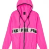 Buy Unisex Love Pink Windbreaker Hoodies