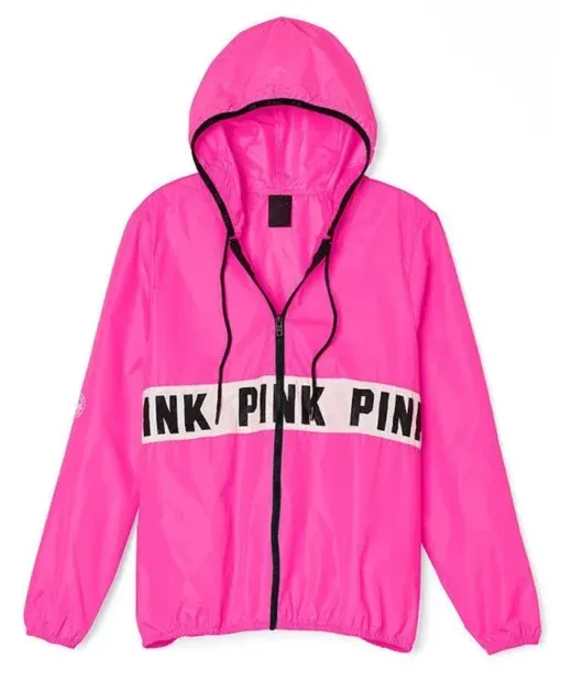 Buy Unisex Love Pink Windbreaker Hoodies