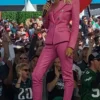Charissa Thompson Super Bowl Pink Suit