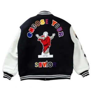 Choose Your Savior Varsity Black Jacket