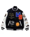 Choose Your Savior Varsity Black Jacket Front
