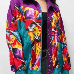 Crazy Jackets purple cyan and multicolor