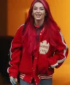 Dianne-Buswell-Phoenix-S.C-Red-Bomber-Jacket-Front