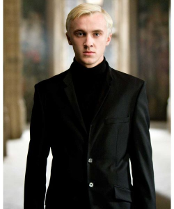 Draco Malfoy Black Suit