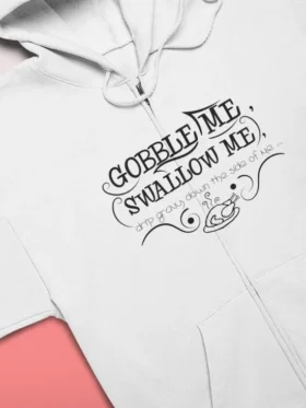 Gobble Me Swallow Me Thanksgiving Hoodie White