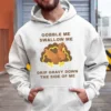 Gobble Me Swallow Thanksgiving Hoodie Light Gray