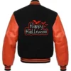 Happy Halloween Printed Bomber Jacket back
