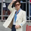 Harry Styles Film Dont Worry Darling Off White Blazer