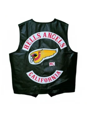 Hells An gels Black Vest