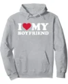 I Love My Boyfriend Puffer Hoodie style 2
