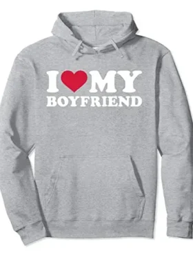 I Love My Boyfriend Puffer Hoodie style 2