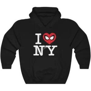 I Love NY Spider Man Hoodie For Mens and Womens