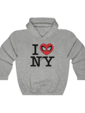 I Love NY Spider Man MulitiColor Hoodies