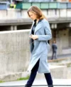 Ilsa Faust MI6 Grey Trench Coat Left