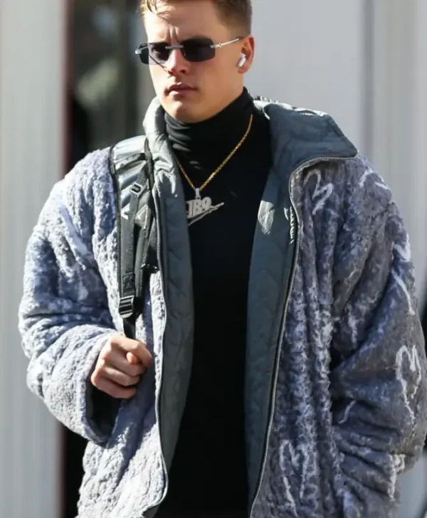 Joe Burrow Grey and White Jacket