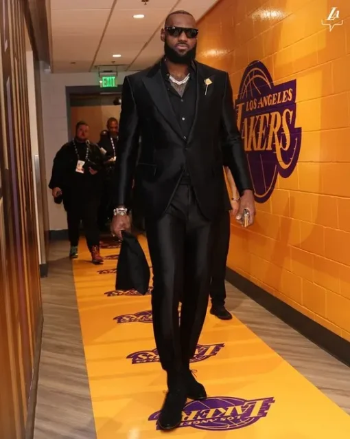 LeBron James NBA Lakers Black Suit