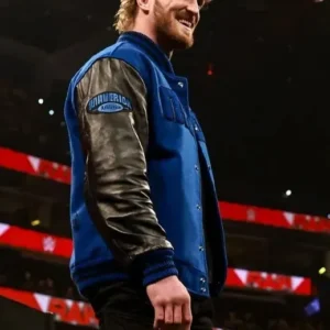 Logan Paul Smackdown 2022 Varsity Jacket Right