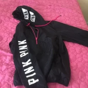 Love Pink Windbreaker Hoodie