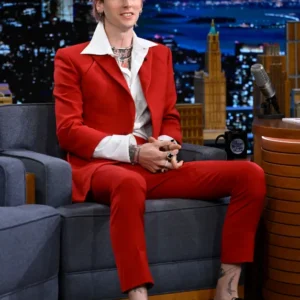 Machine Gun Kelly Red Suit