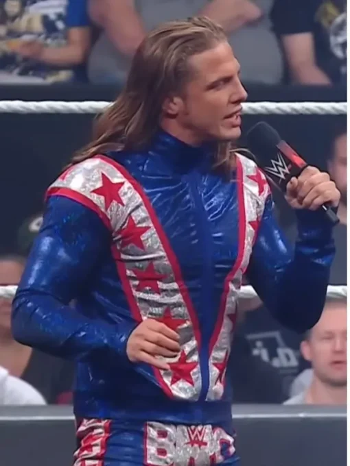 Matt Riddle WWE Raw Blue Satin Jacket