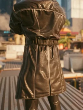 Mens Cyberpunk Black Trench Coat For Sale