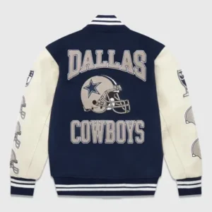 Mens and Womens Mulicolor OVO NFL Varsity Jacket